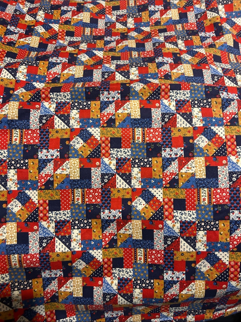 New cotton quilting fabric, print pattern 21.5”x92”